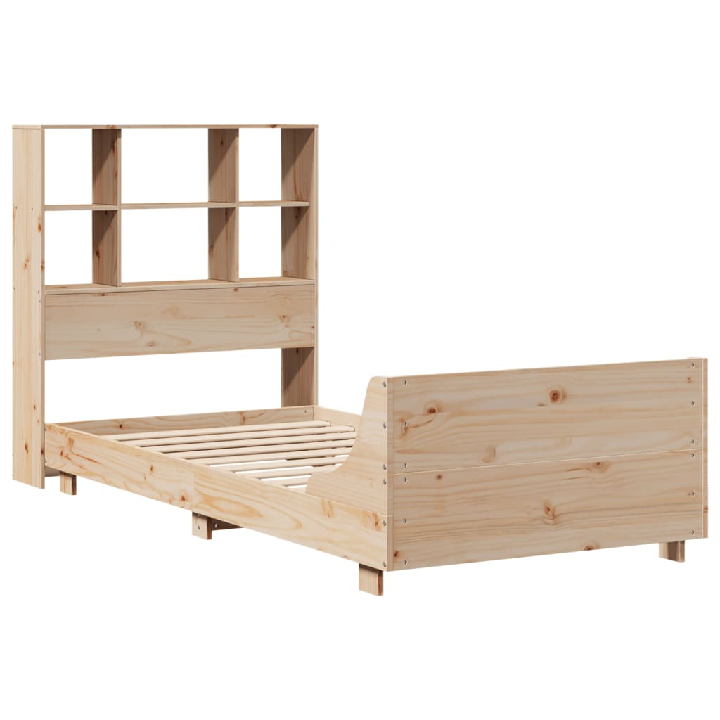 Cadre de lit sans matelas 90x190 cm bois de pin massif - XIOS