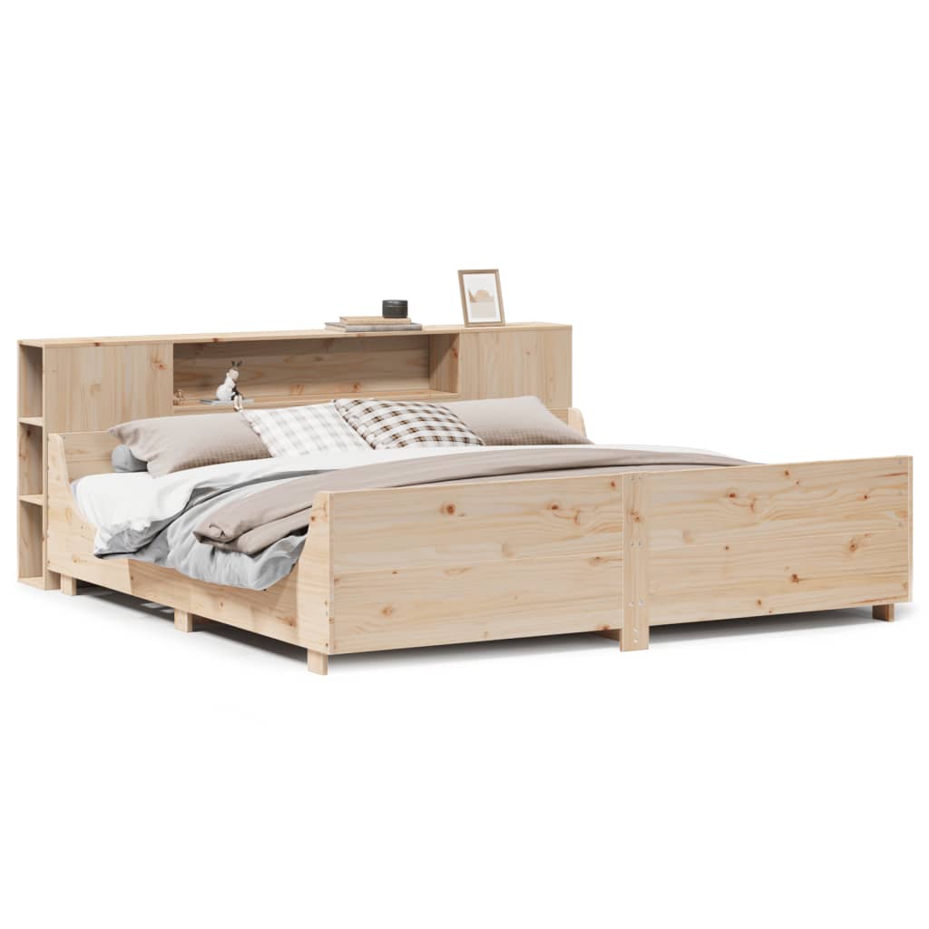 Cadre de lit sans matelas 200x200 cm bois massif de pin - XIOS