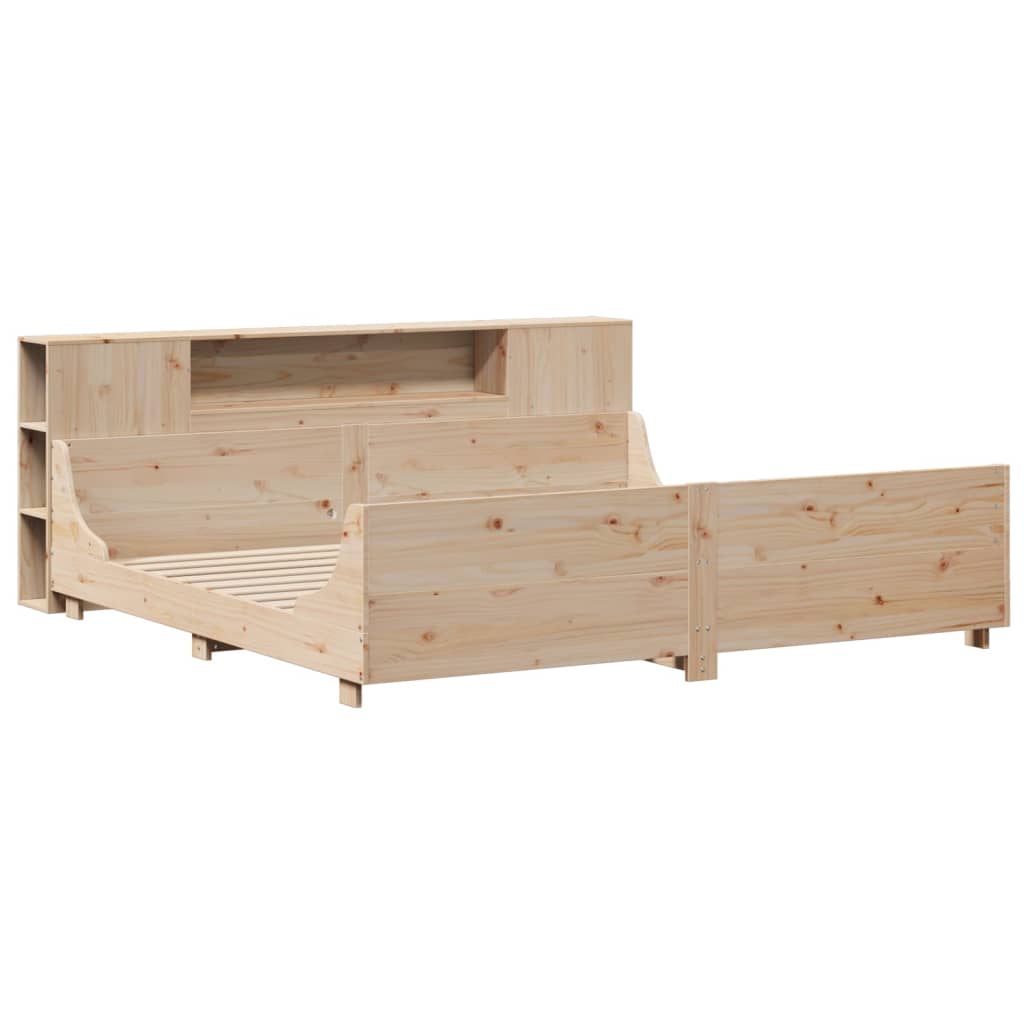 Cadre de lit sans matelas 200x200 cm bois massif de pin - XIOS
