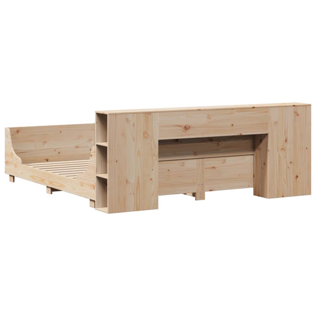 Cadre de lit sans matelas 200x200 cm bois massif de pin - XIOS