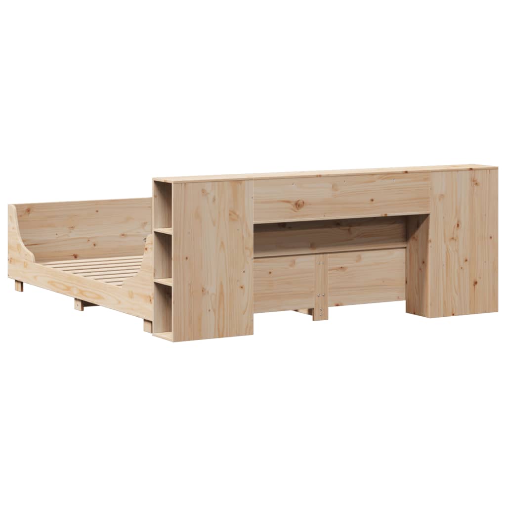 Cadre de lit sans matelas 180x200 cm bois massif de pin - XIOS