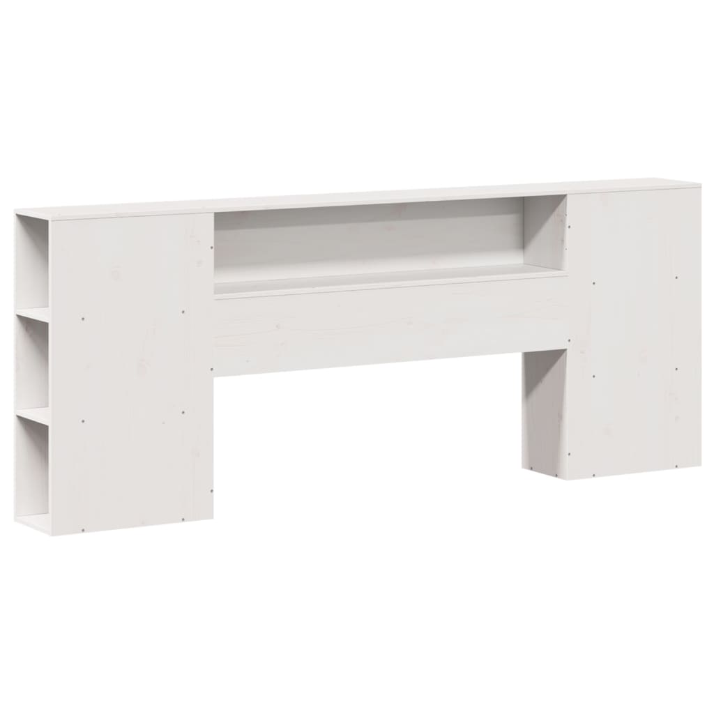 Cadre de lit sans matelas blanc 180x200 cm bois massif de pin - XIOS
