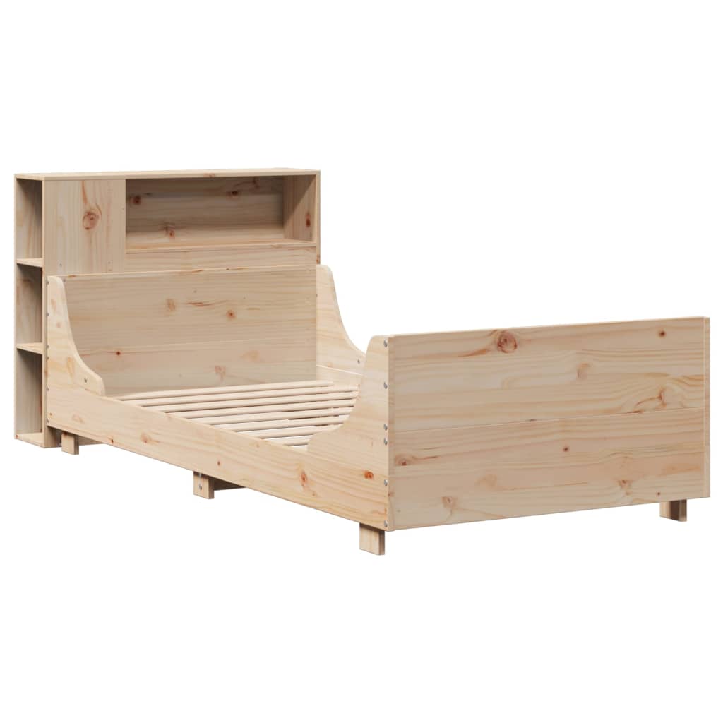 Cadre de lit sans matelas 100x200 cm bois massif de pin - XIOS
