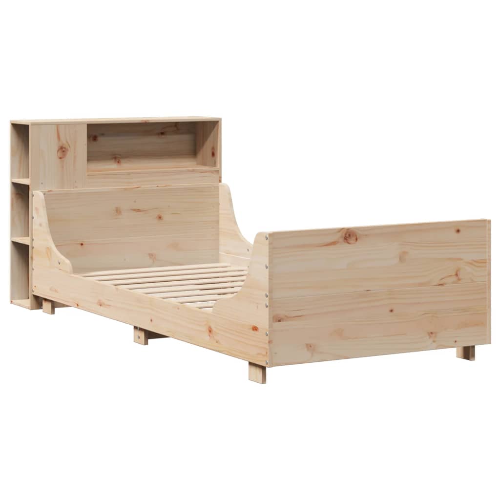 Cadre de lit sans matelas 90x200 cm bois de pin massif - XIOS