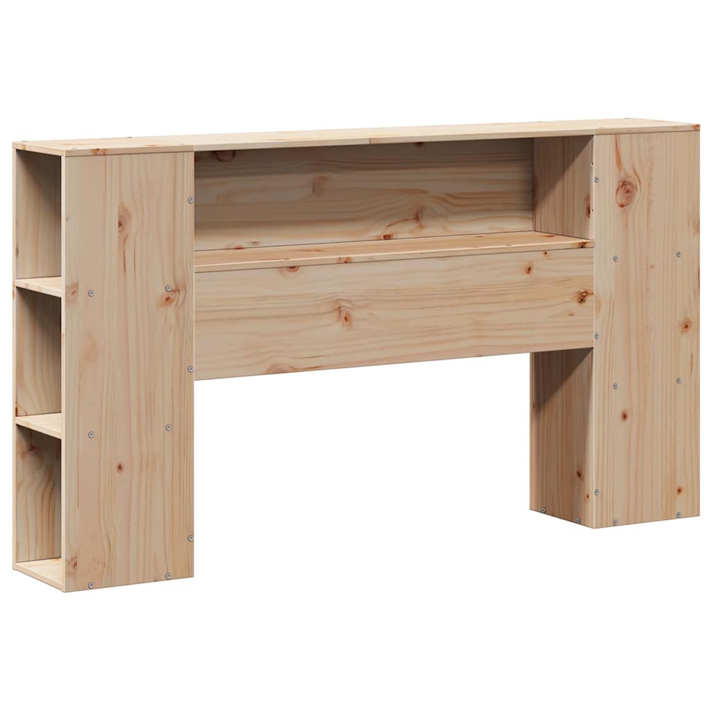 Lit bibliothèque sans matelas 135x190 cm bois massif - XIOS