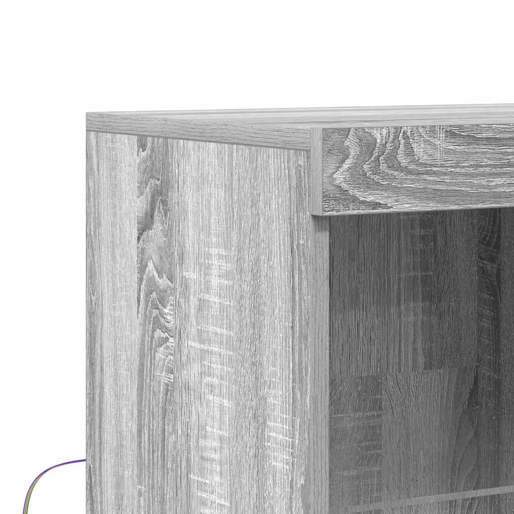 Buffet sonoma gris 81x37x100 cm bois d'ingénierie