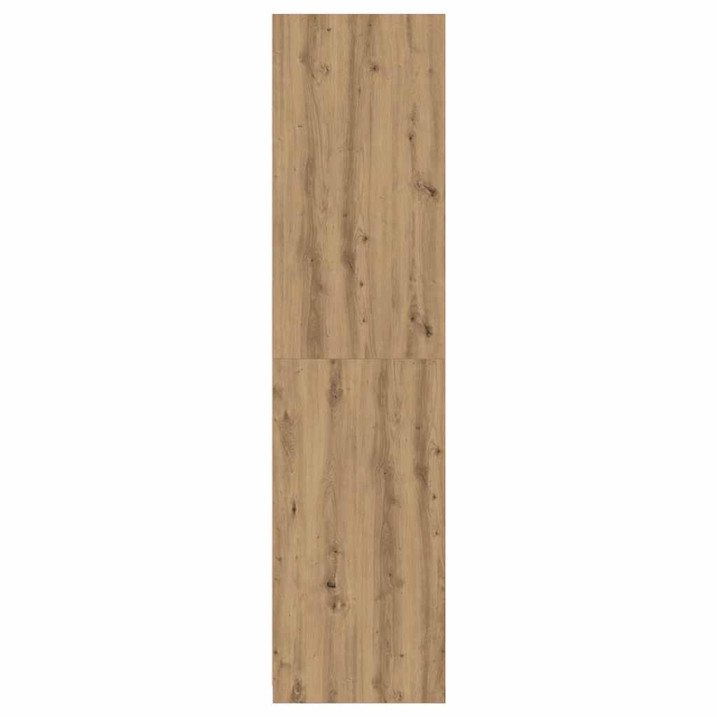 Garde-robe chêne artisanal 100x50x200 cm bois d'ingénierie - XIOS
