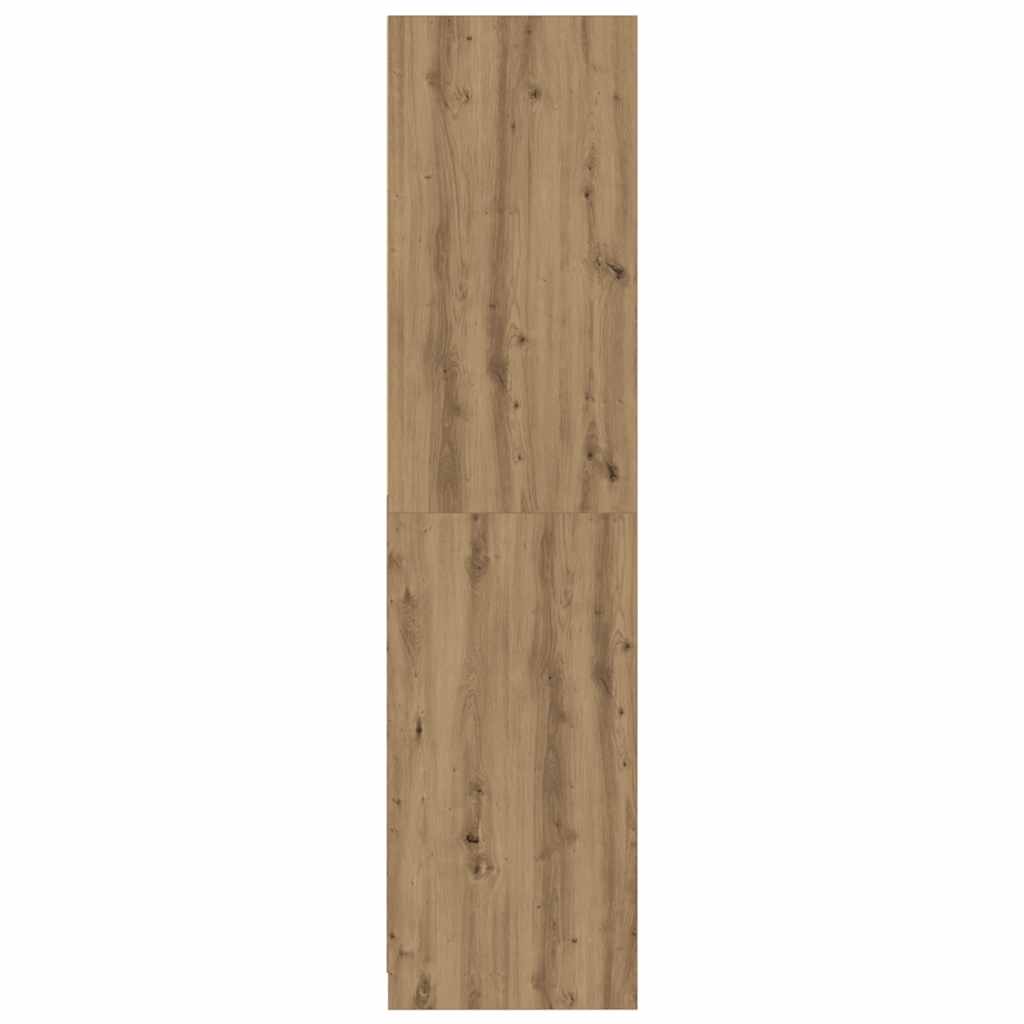 Garde-robe chêne artisanal 50x50x200 cm bois d'ingénierie - XIOS