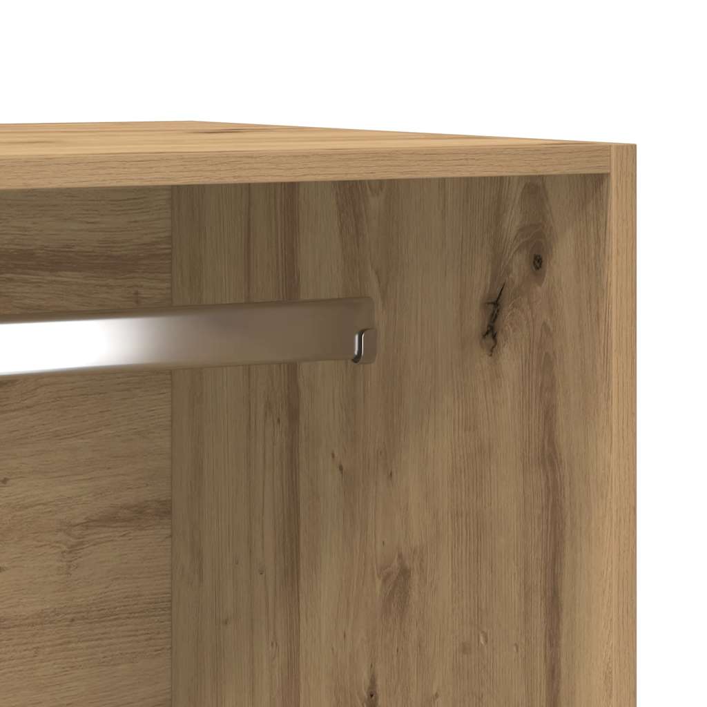 Garde-robe chêne artisanal 50x50x200 cm bois d'ingénierie - XIOS