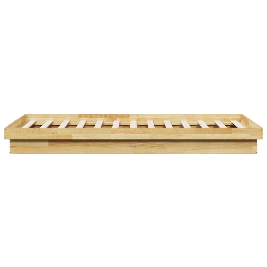 Cadre de lit sans matelas 100x200 cm bois massif de chêne - XIOS