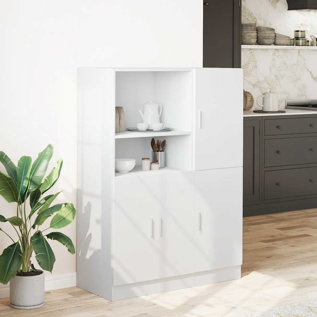 Ensemble d'armoires de cuisine 2 pcs blanc bois d'ingénierie - XIOS