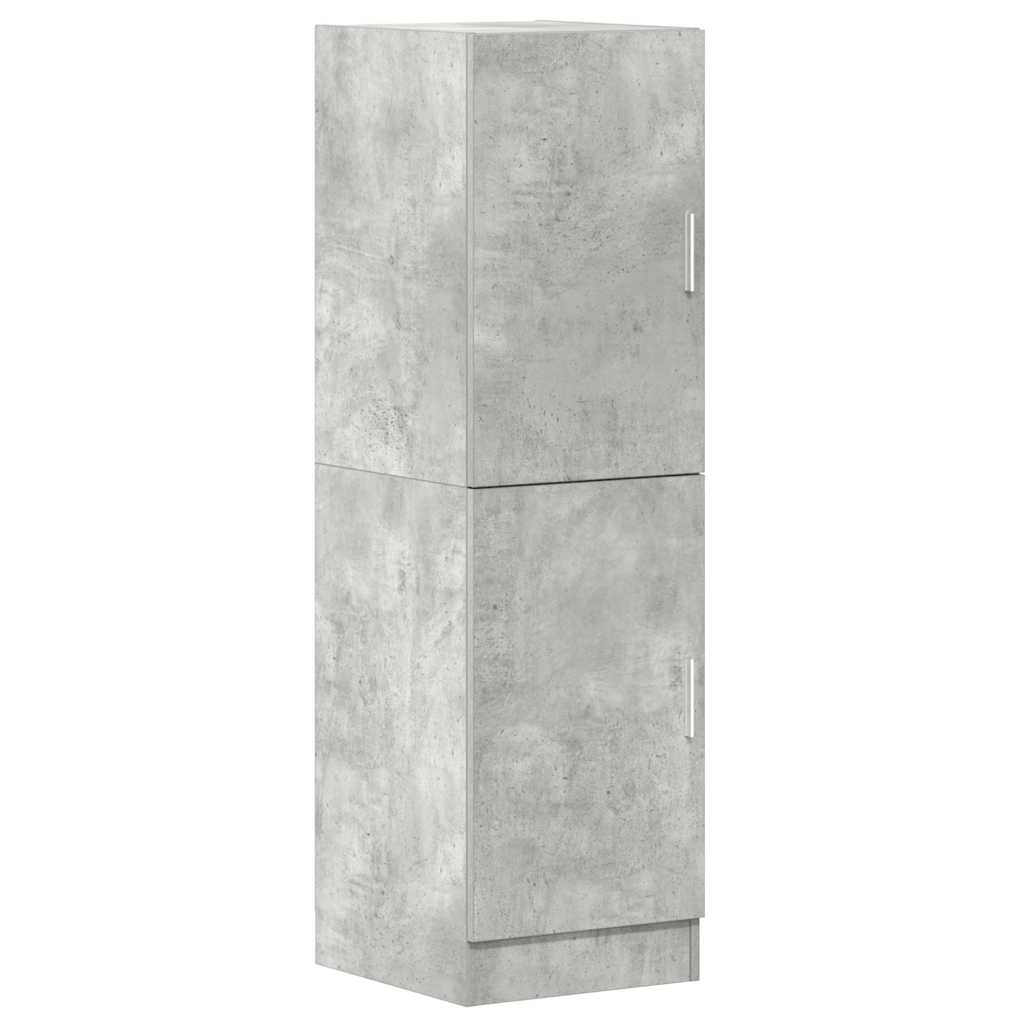 Ensemble d'armoires de cuisine 2 pcs gris béton bois ingénierie - XIOS