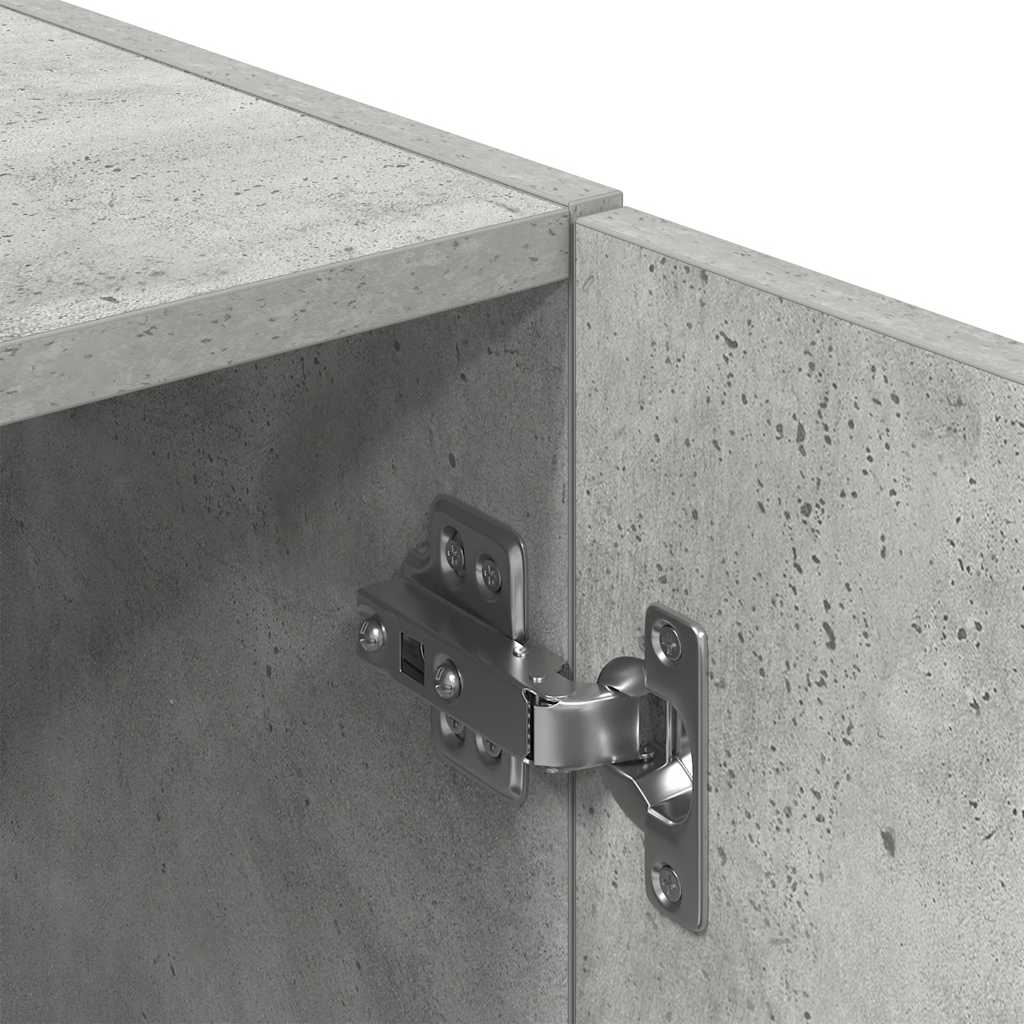 Ensemble d'armoires de cuisine 2 pcs gris béton bois ingénierie - XIOS