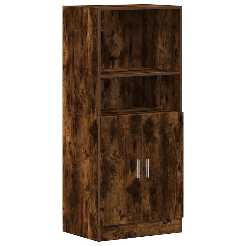 Ensemble d'armoires de cuisine 2 pcs chêne fumé bois ingénierie - XIOS