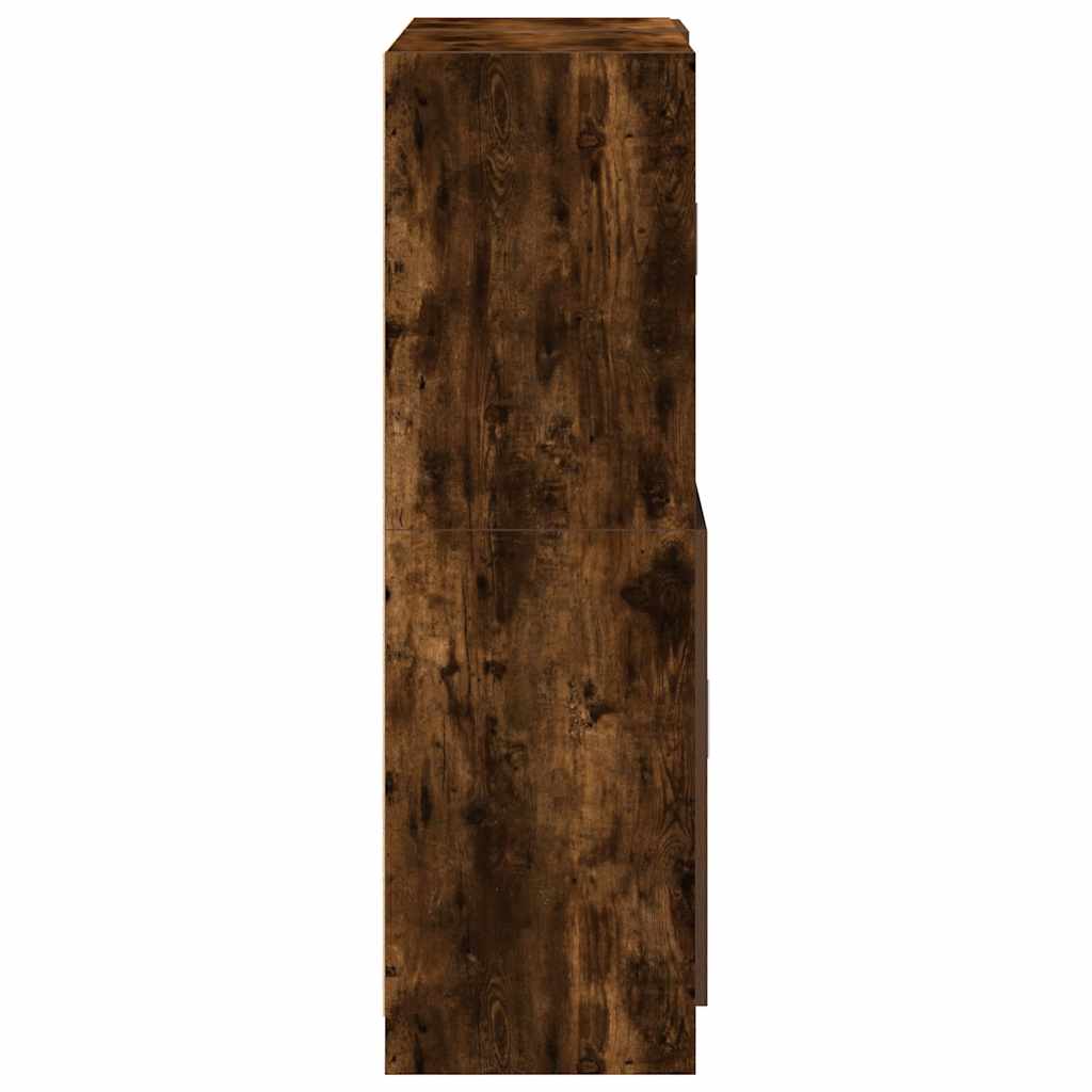 Ensemble d'armoires de cuisine 2 pcs chêne fumé bois ingénierie - XIOS