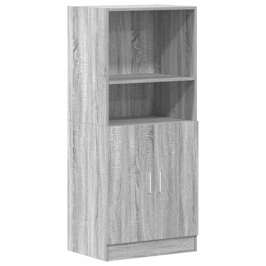 Ensemble d'armoires de cuisine 2pcs sonoma gris bois ingénierie - XIOS