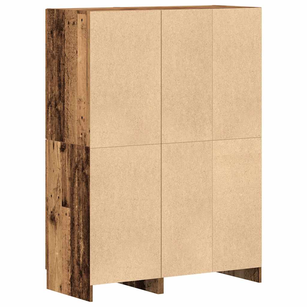 Ensemble d'armoires de cuisine 2 pcs vieux bois - XIOS