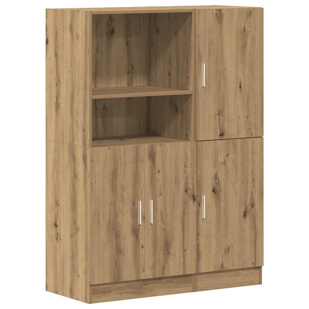 Ensemble d'armoires de cuisine 2 pcs chêne artisanal - XIOS