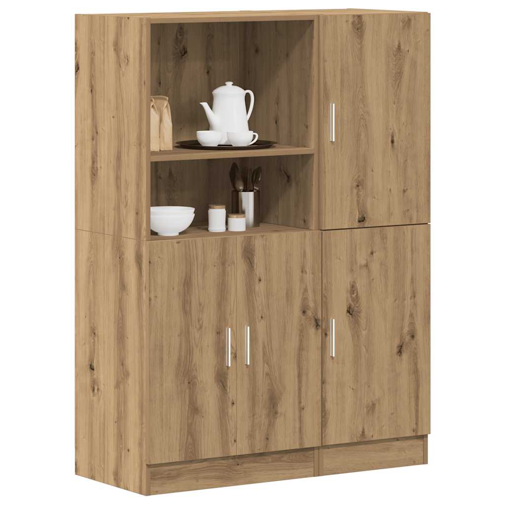 Ensemble d'armoires de cuisine 2 pcs chêne artisanal - XIOS