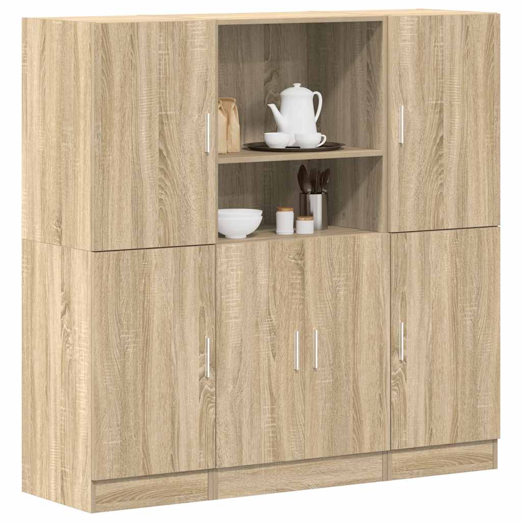 Ensemble d'armoires de cuisine 3 pcs chêne sonoma - XIOS
