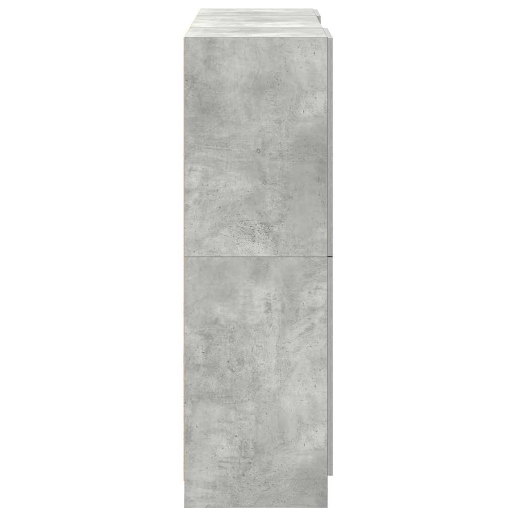 Ensemble d'armoires de cuisine 3 pcs gris béton - XIOS