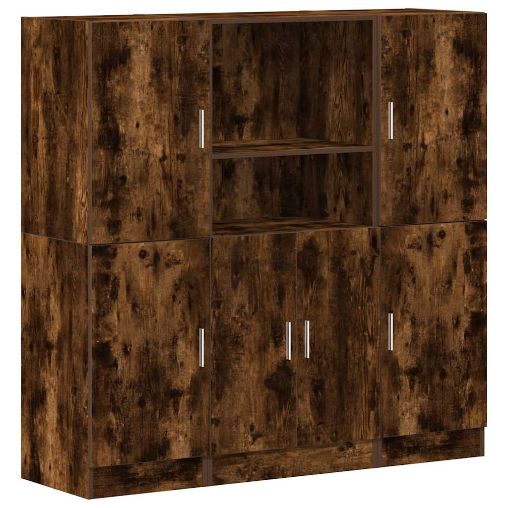 Ensemble d'armoires de cuisine 3 pcs chêne fumé - XIOS