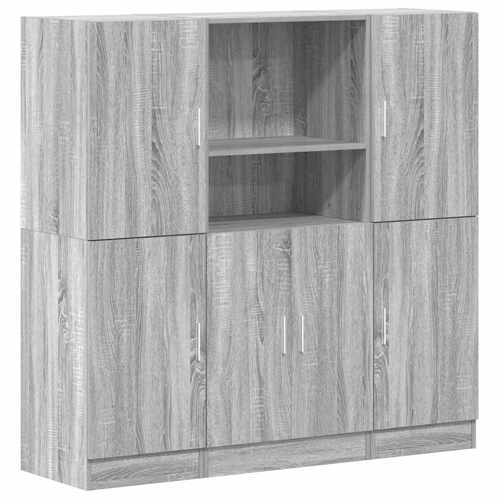 Ensemble d'armoires de cuisine 3 pcs sonoma gris - XIOS
