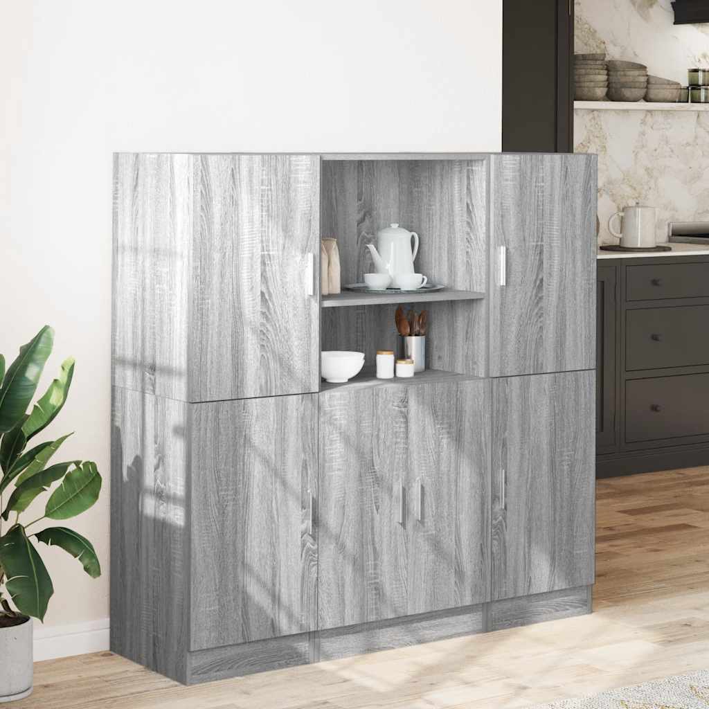 Ensemble d'armoires de cuisine 3 pcs sonoma gris - XIOS