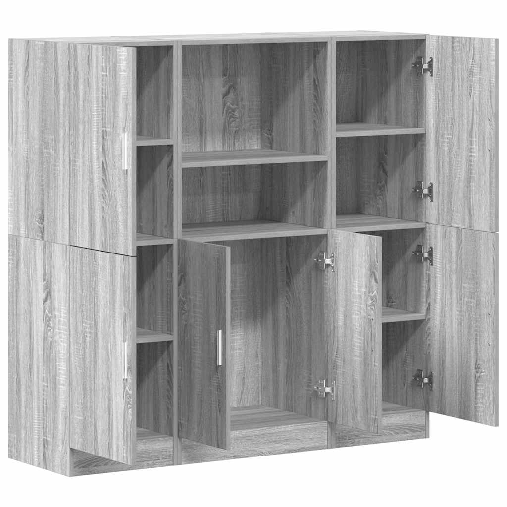 Ensemble d'armoires de cuisine 3 pcs sonoma gris - XIOS