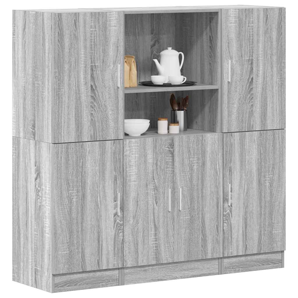 Ensemble d'armoires de cuisine 3 pcs sonoma gris - XIOS