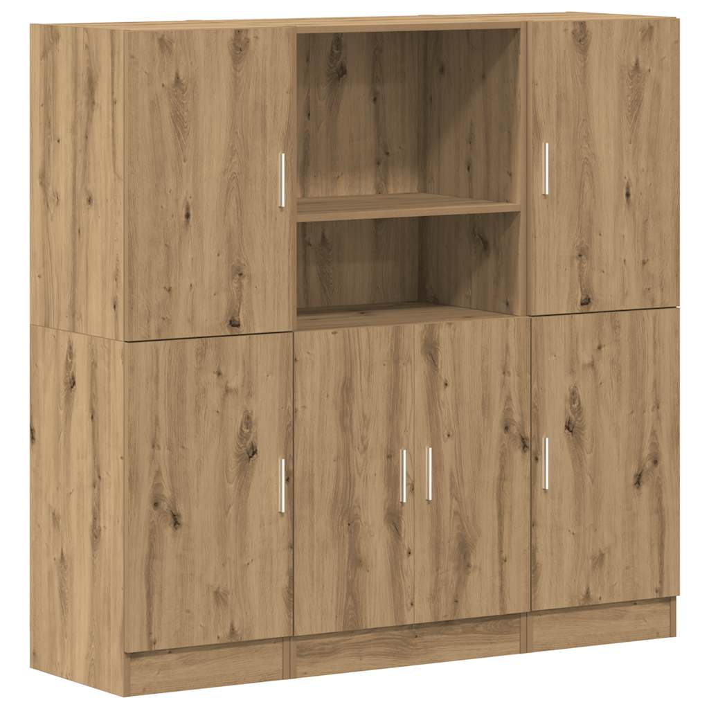 Ensemble d'armoires de cuisine 3 pcs chêne artisanal - XIOS