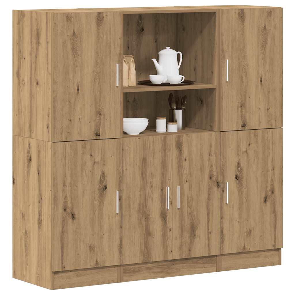 Ensemble d'armoires de cuisine 3 pcs chêne artisanal - XIOS