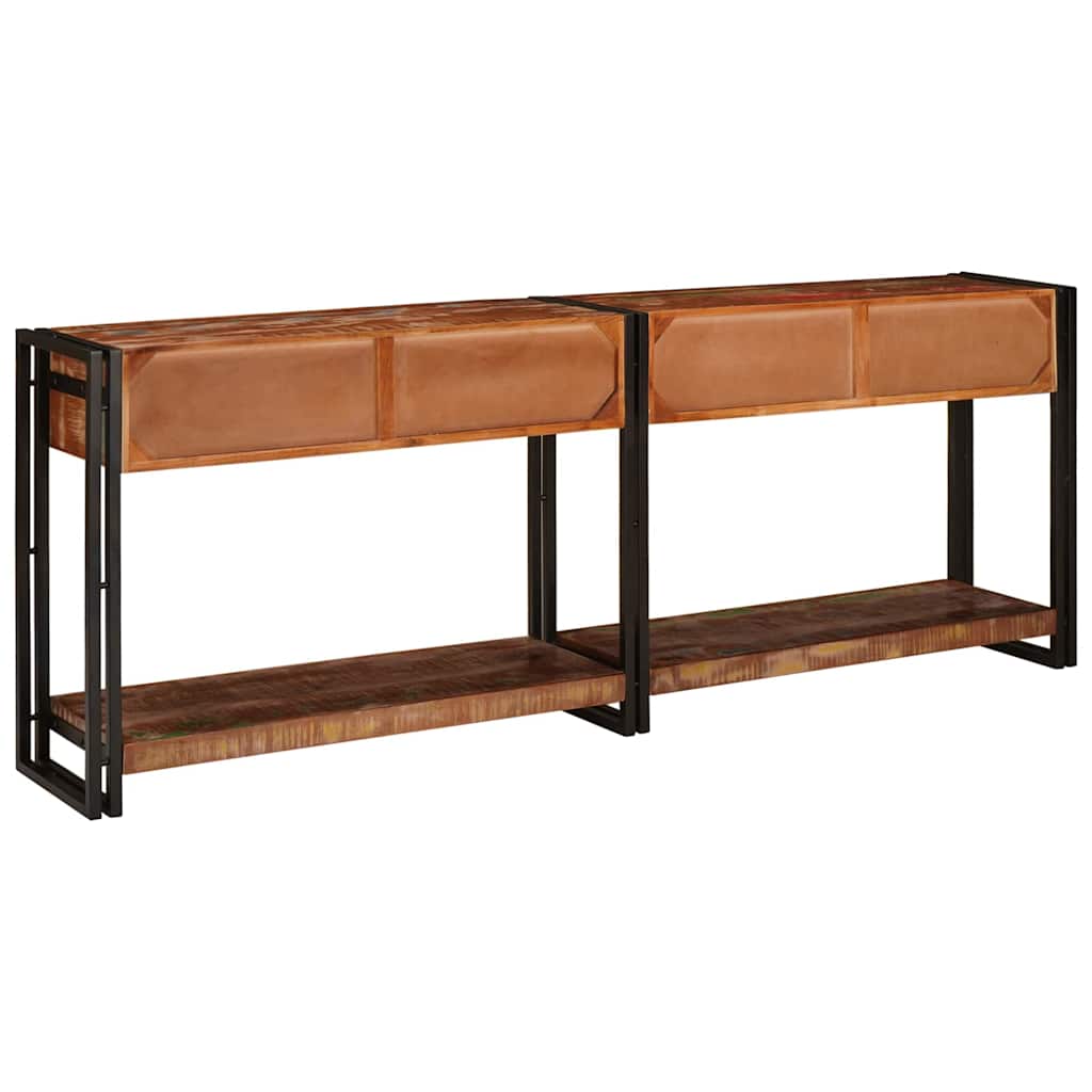 Tables console 2 pcs Multicolore Bois massif de récupération - XIOS