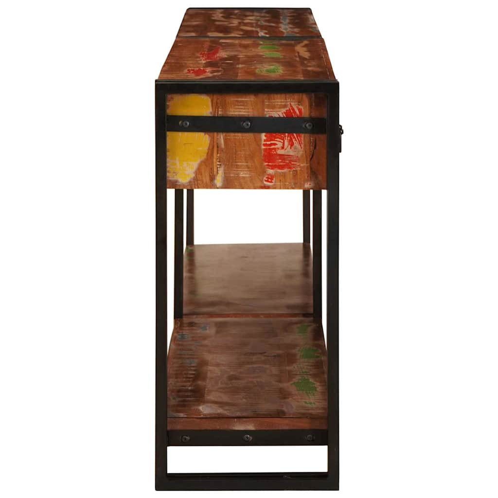 Tables console 2 pcs Multicolore Bois massif de récupération - XIOS