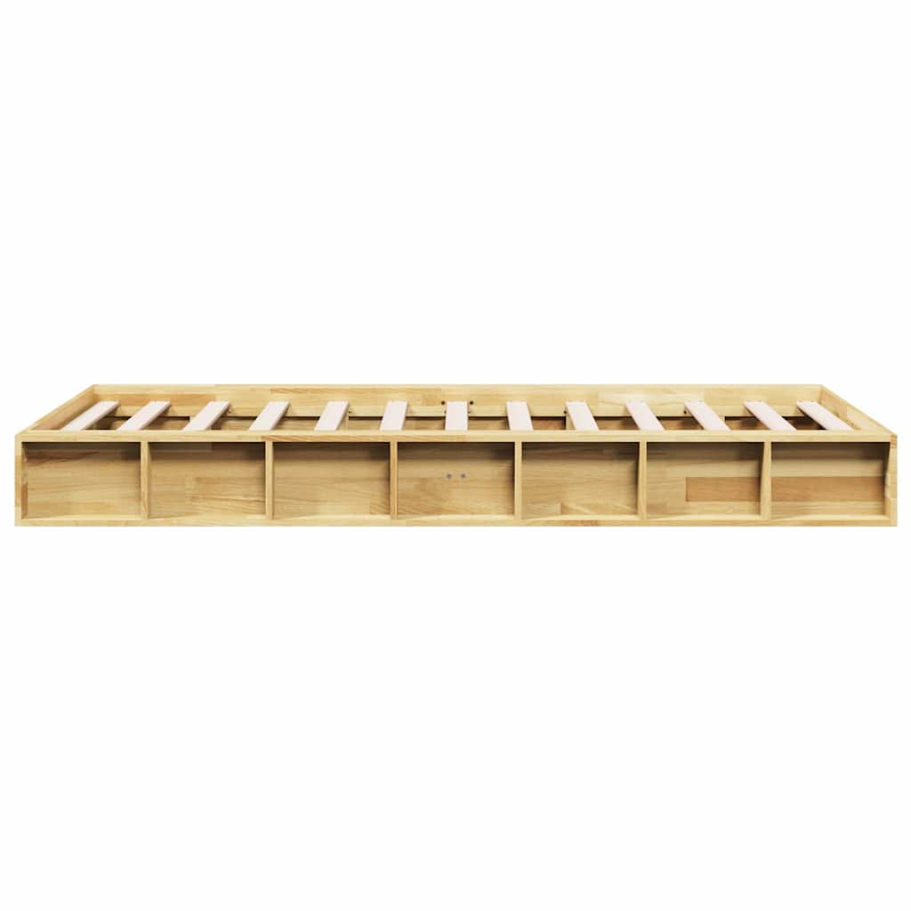 Cadre de lit sans matelas 100x200 cm bois massif de chêne - XIOS