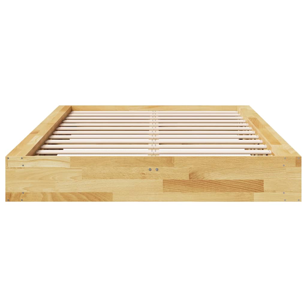 Cadre de lit sans matelas 120x200 cm bois massif de chêne - XIOS