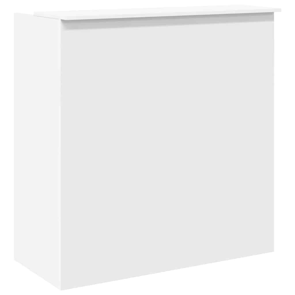 Bureau de réception blanc 100x50x103,5 cm bois d'ingénierie - XIOS