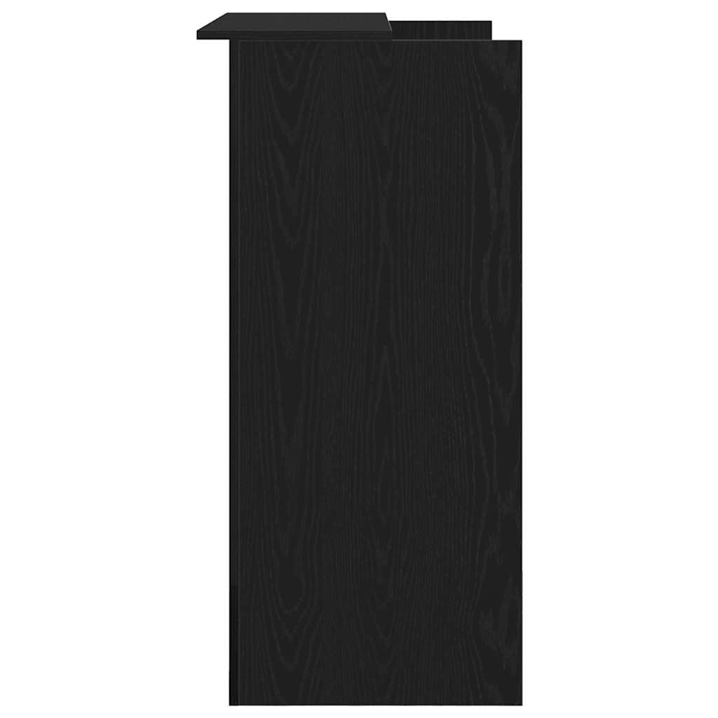 Bureau de réception chêne noir 100x50x103,5cm bois d'ingénierie - XIOS