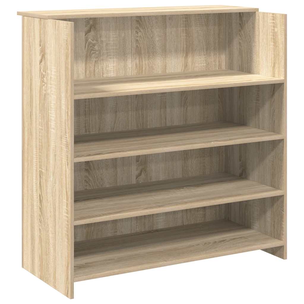 Bureau réception chêne sonoma 100x50x103,5 cm bois d'ingénierie - XIOS