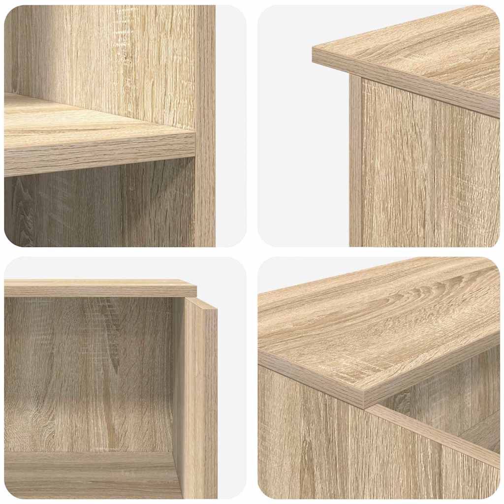 Bureau réception chêne sonoma 100x50x103,5 cm bois d'ingénierie - XIOS
