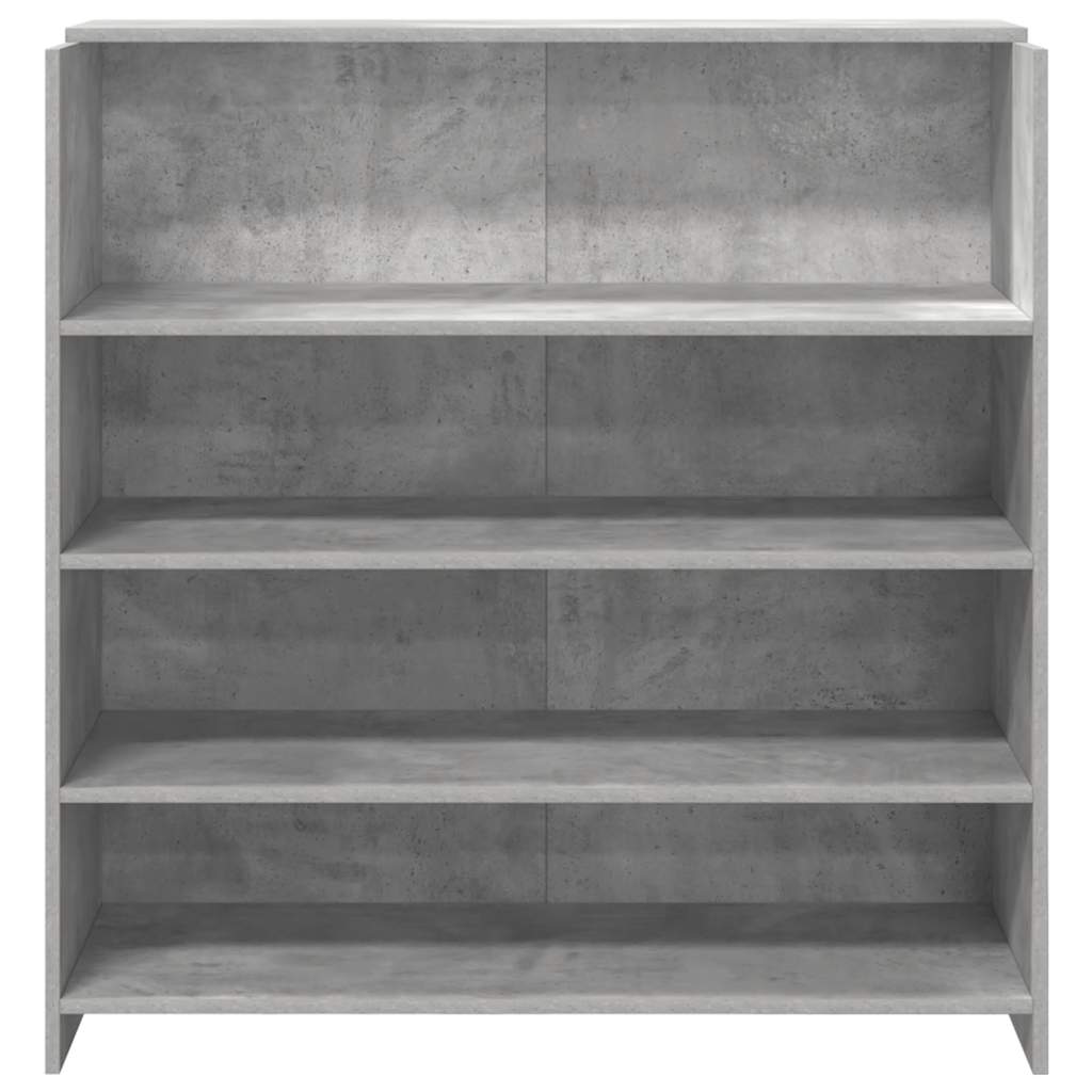 Bureau de réception gris béton 100x50x103,5cm bois d'ingénierie - XIOS