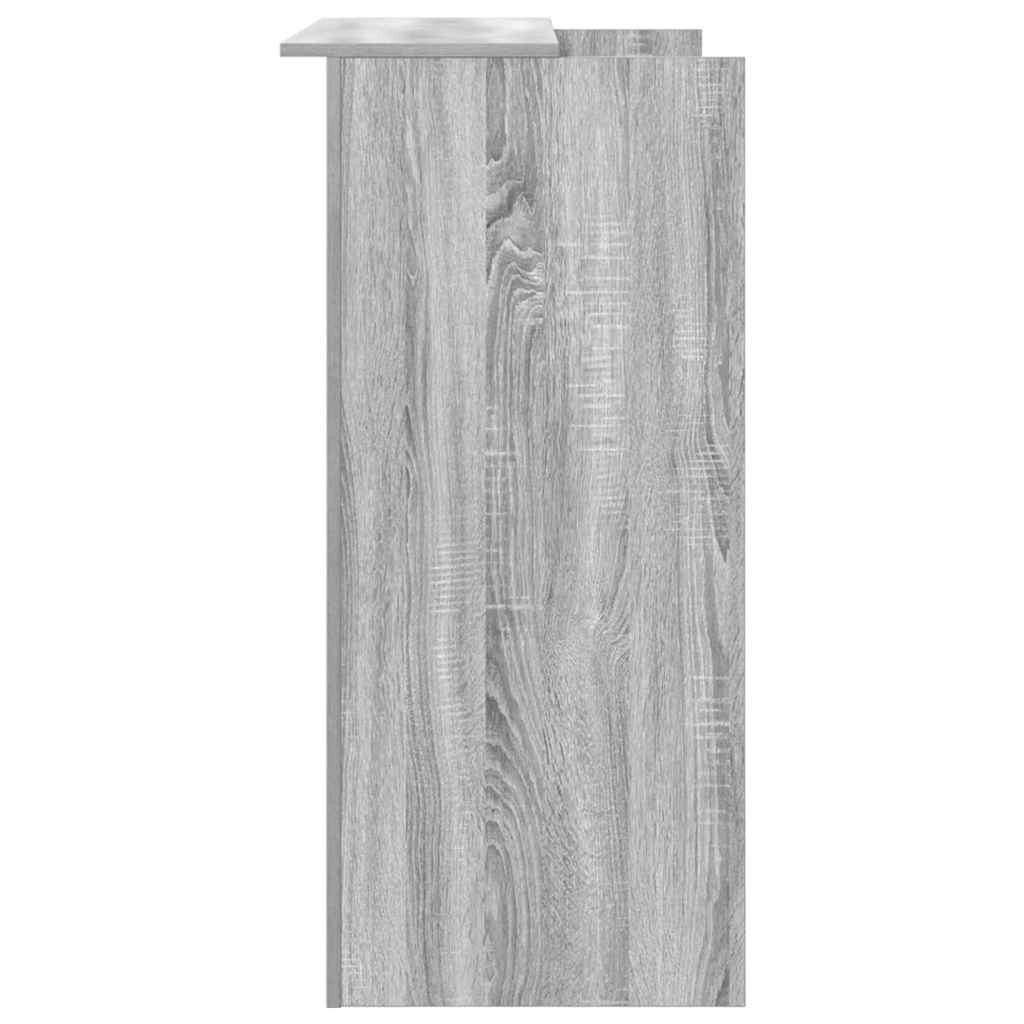 Bureau de réception sonoma gris 100x50x103,5 cm bois ingénierie - XIOS
