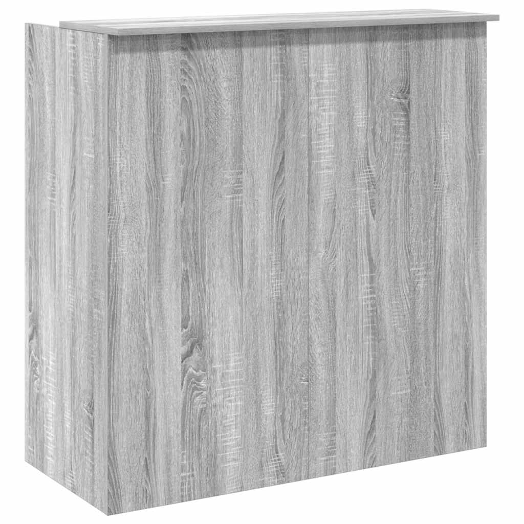 Bureau de réception sonoma gris 100x50x103,5 cm bois ingénierie - XIOS