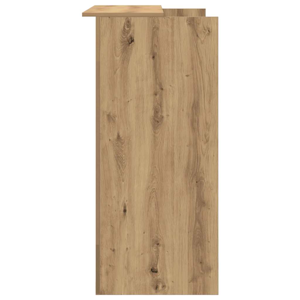 Bureau réception chêne artisanal 100x50x103,5cm bois ingénierie - XIOS