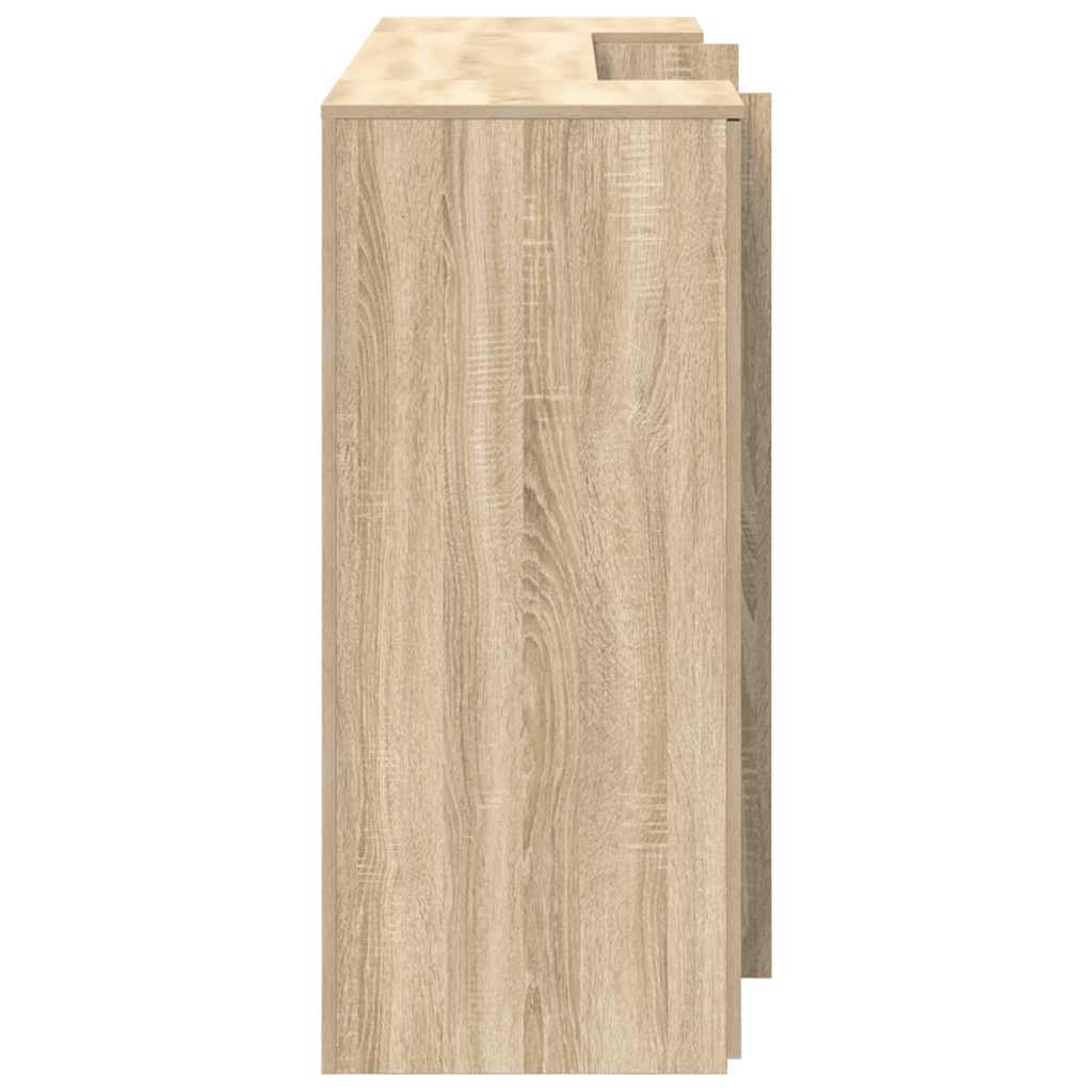 Bureau réception chêne sonoma 180x50x103,5 cm bois d'ingénierie - XIOS