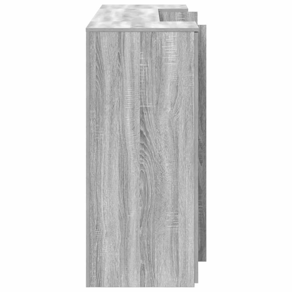 Bureau de réception sonoma gris 180x50x103,5 cm bois ingénierie - XIOS