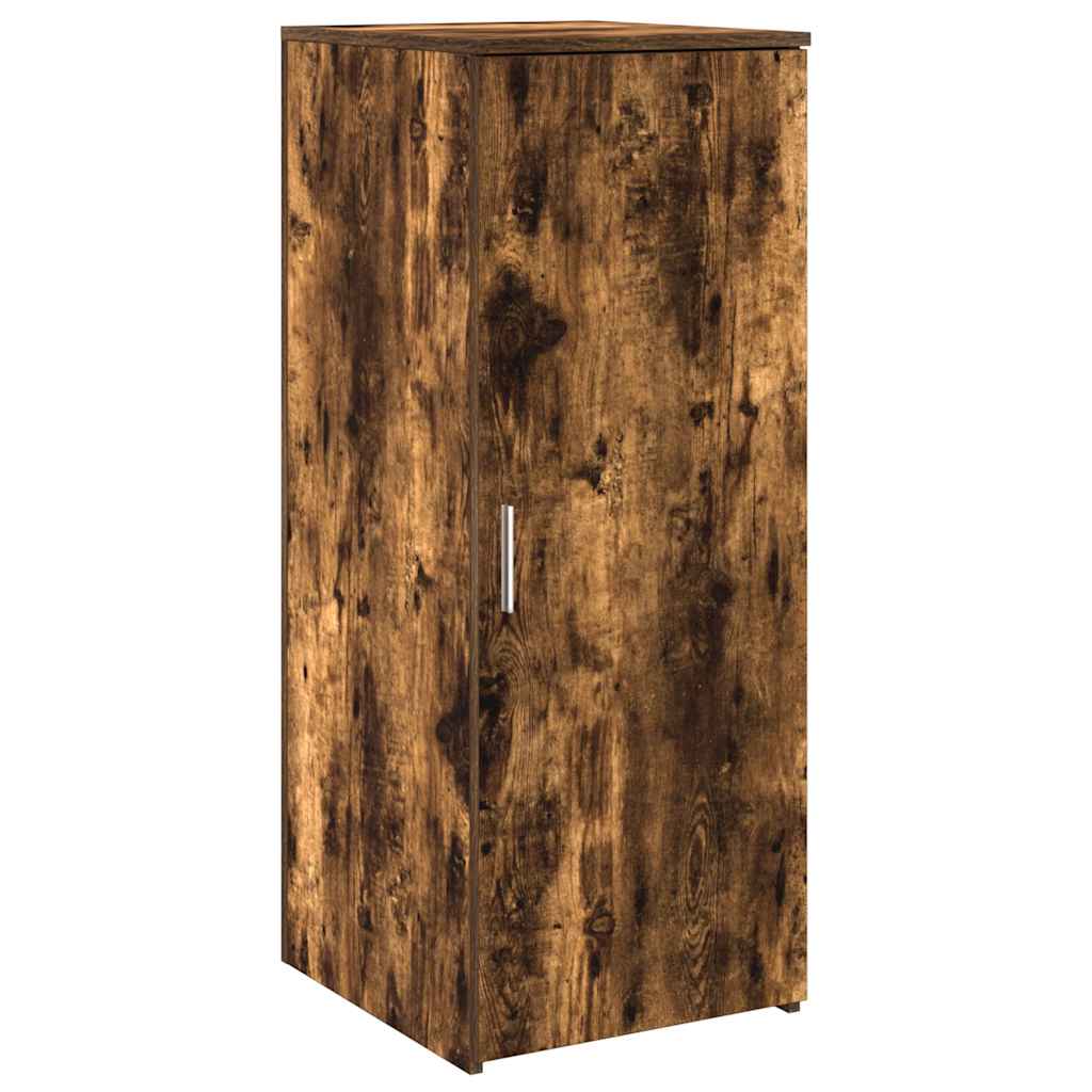 Bureau de réception chêne fumé 135x50x103,5cm bois d'ingénierie - XIOS