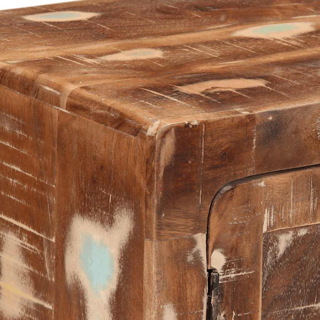Table de chevet 40x32x46 cm bois massif de récupération - XIOS