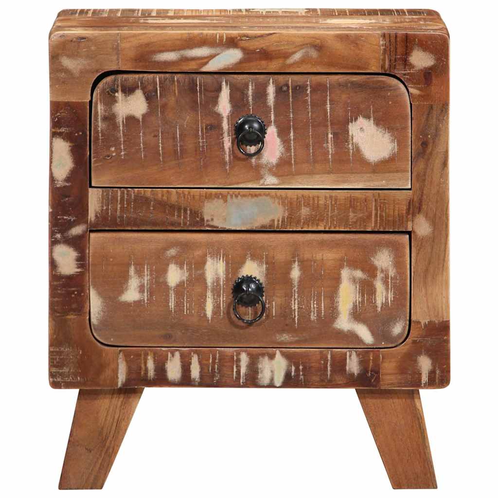 Table de chevet 2 pcs 40x32x46 cm bois massif de récupération - XIOS