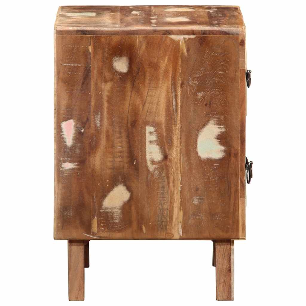 Table de chevet 2 pcs 40x32x46 cm bois massif de récupération - XIOS